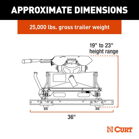 CURT 16057 Fifth Wheel Trailer Hitch