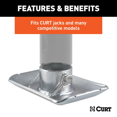 Product of Curt 28273 Trailer Tongue Jack Foot Plate