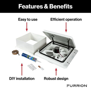 Product of Furrion Llc Fvf14d90r6a-Pw-Am Roof Vent