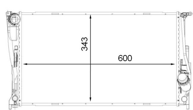 Product of Mahle/ Clevite Cr 1923 000p Radiator