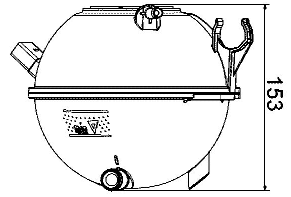 Product of Mahle/ Clevite Crt 19 000s Coolant Reservoir