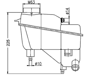 Product of Mahle/ Clevite Crt 202 000s Coolant Reservoir