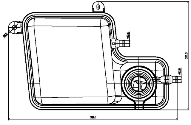 Product of Mahle/ Clevite Crt 203 000s Coolant Reservoir