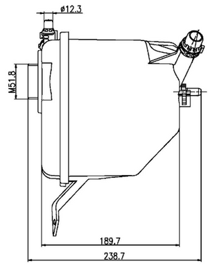 Product of Mahle/ Clevite Crt 205 000s Coolant Reservoir