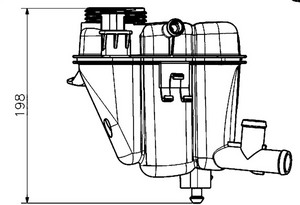 Product of Mahle/ Clevite Crt 231 000s Coolant Reservoir