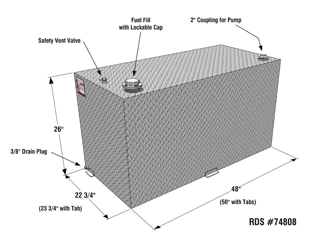 Product of Rds Tanks 74808 Liquid Transfer Tank