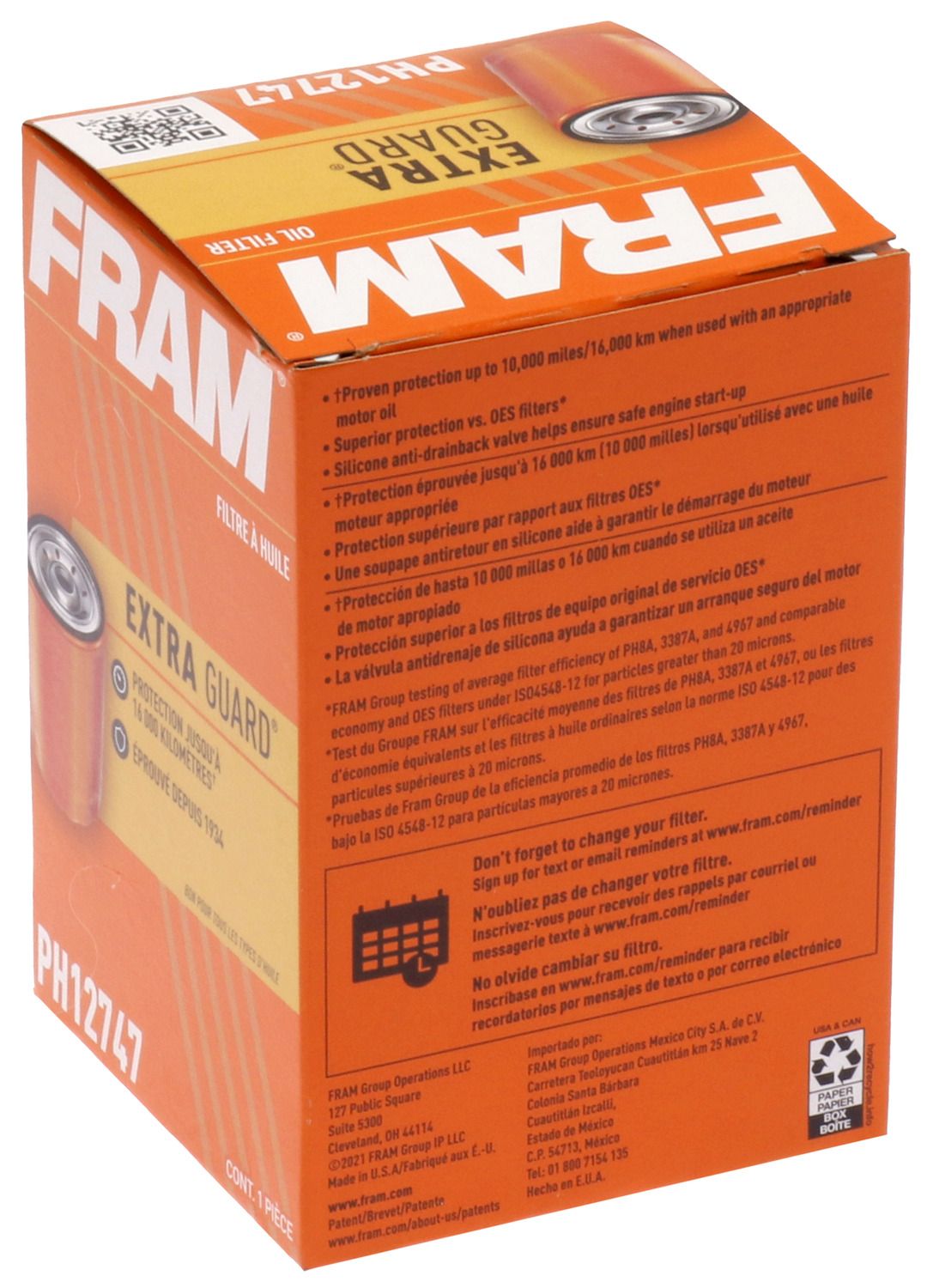 Product of Fram Filter Fph12747 Oil Filter