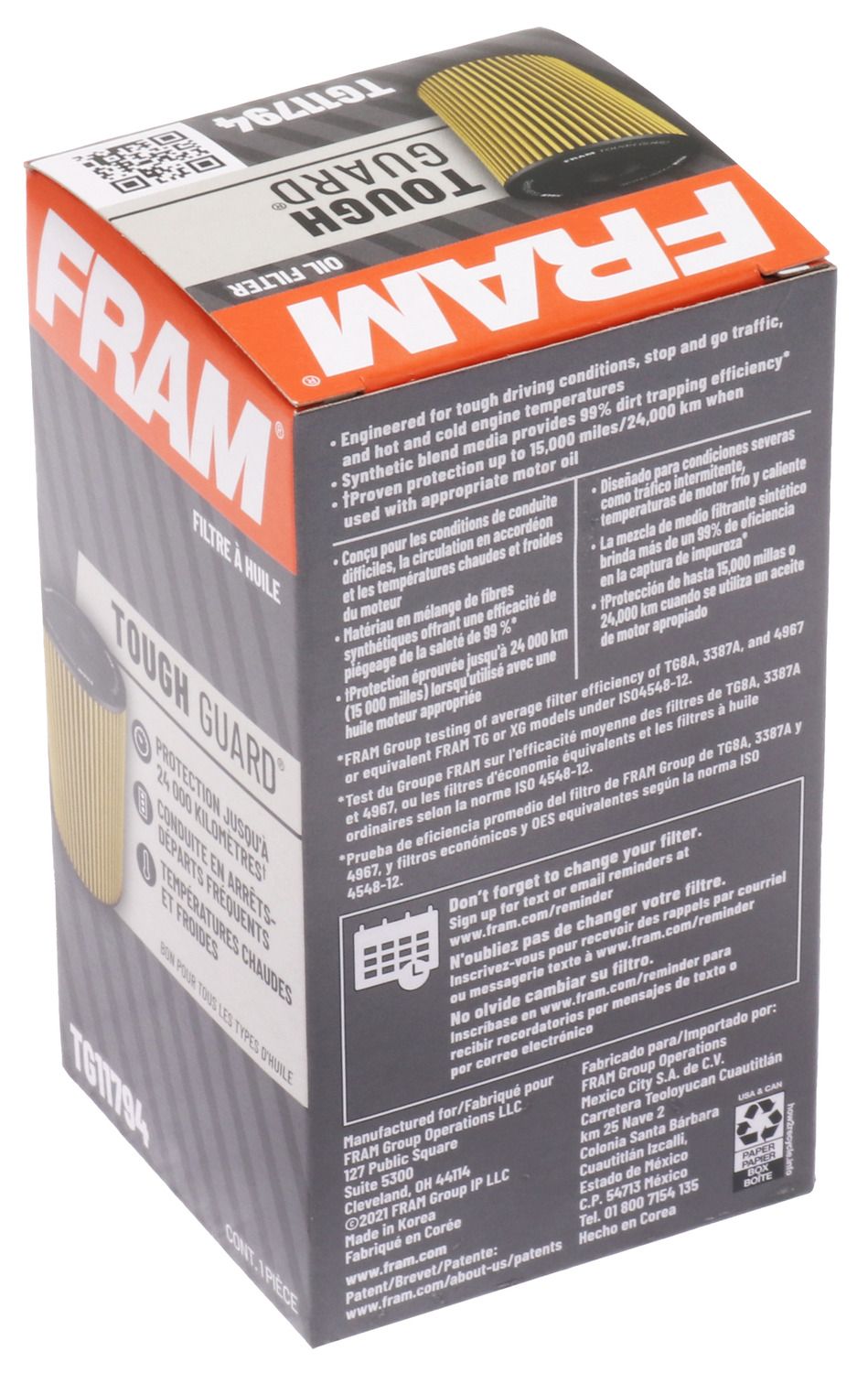 Product of Fram Filter Ftg11794 Oil Filter