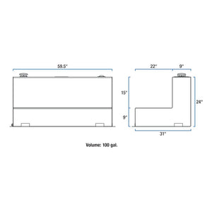 Product of Uws St-100-L-W Liquid Transfer Tank