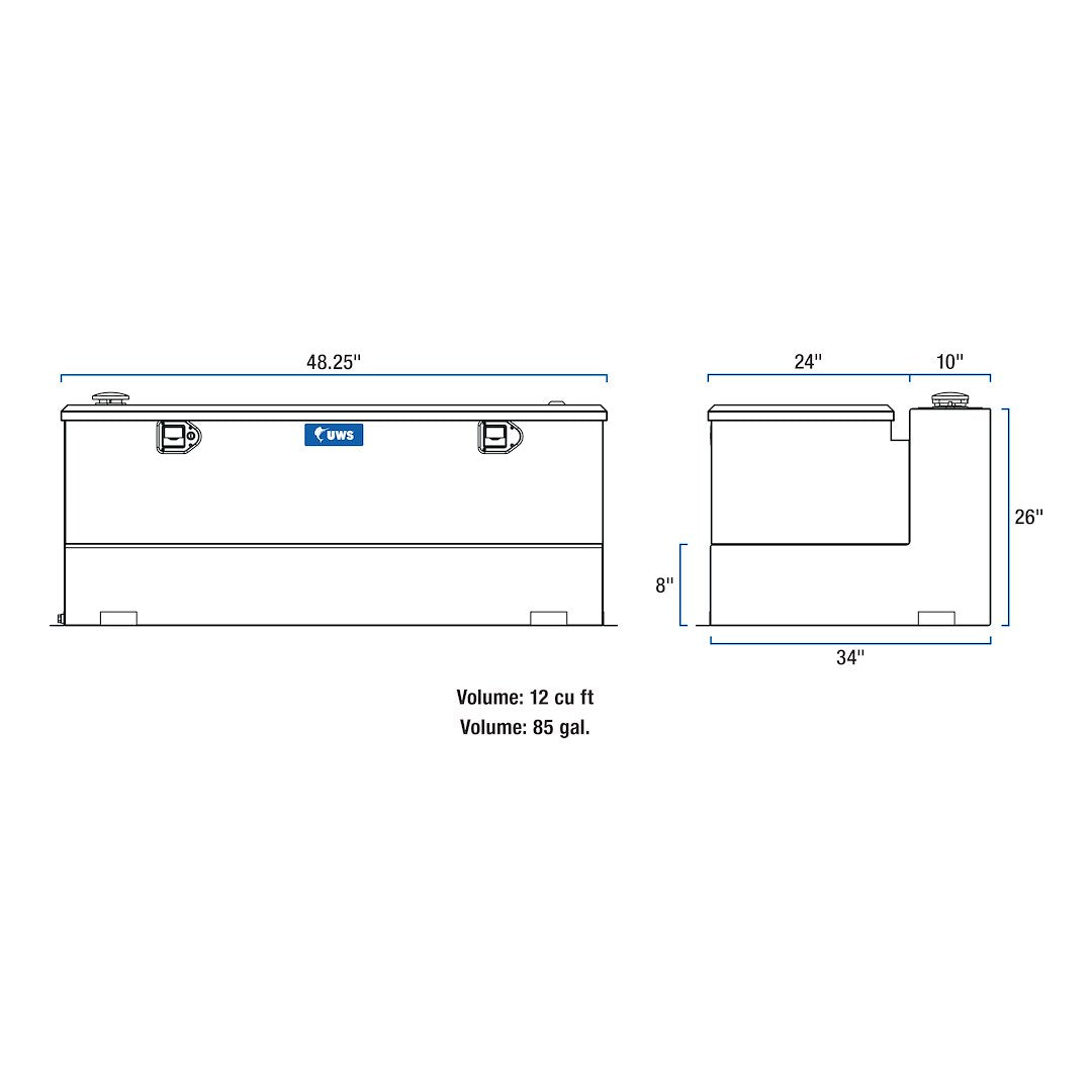 Product of Uws St-85-Combo-W Liquid Transfer Tank