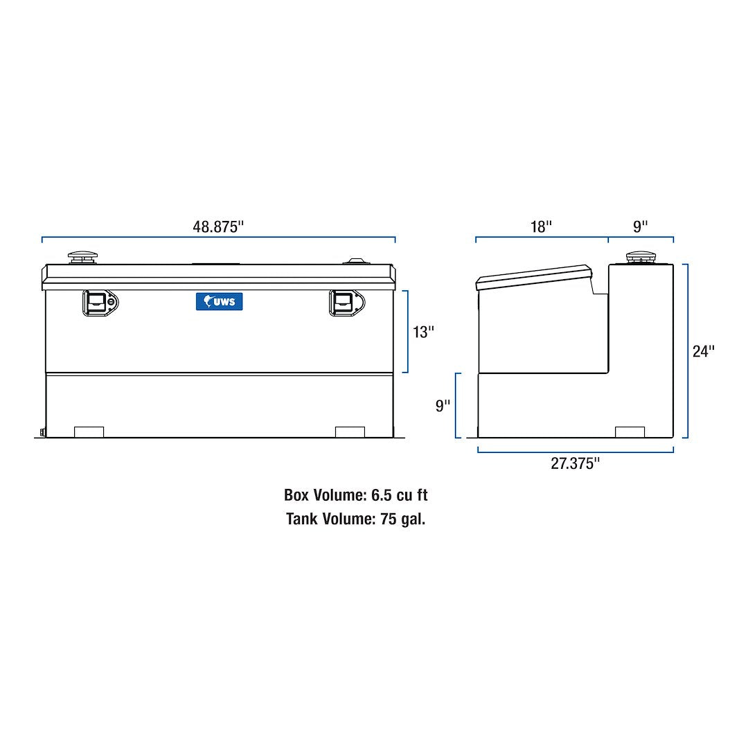 Product of Uws Tt-75-Combo-Blk Liquid Transfer Tank