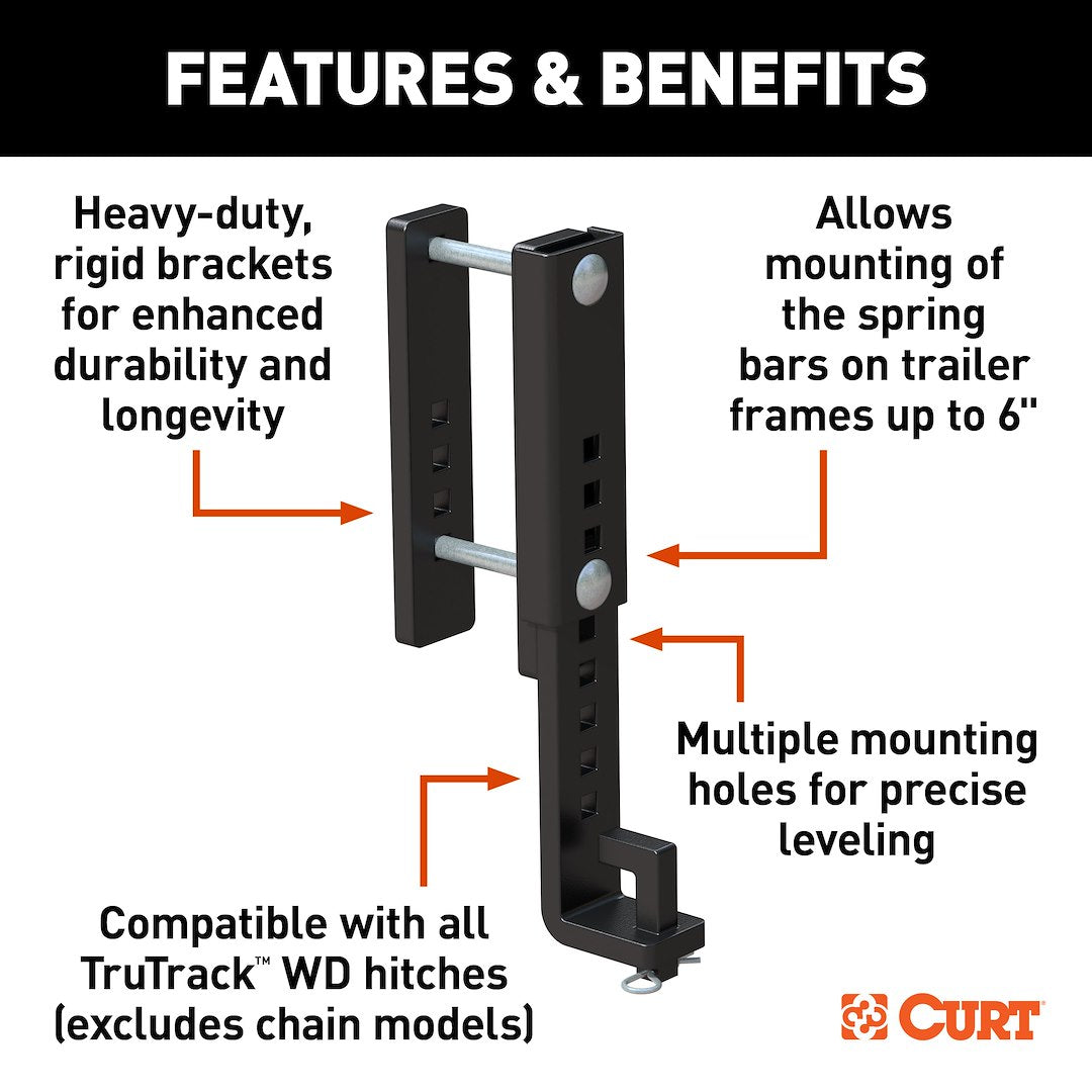 Product of Curt 17517 Weight Distribution Hitch Bracket