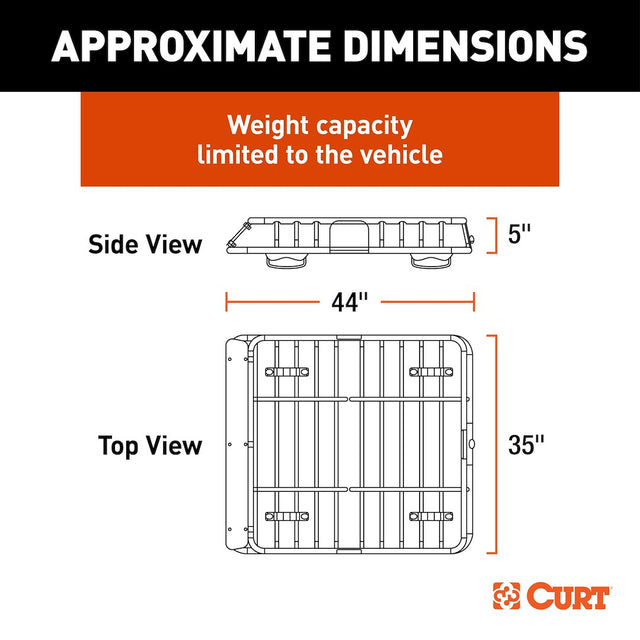 Product of Curt 18123 Roof Basket