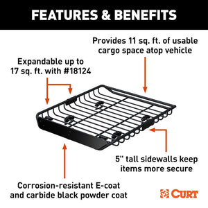 Product of Curt 18123 Roof Basket