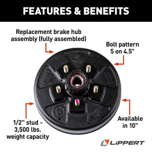 Product of Lippert Components 814200 Trailer Brake Hub Assembly