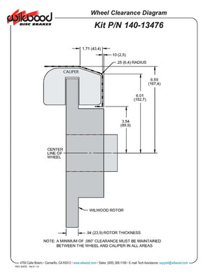 Product of Wilwood Brakes 140-13476 Brake Kit