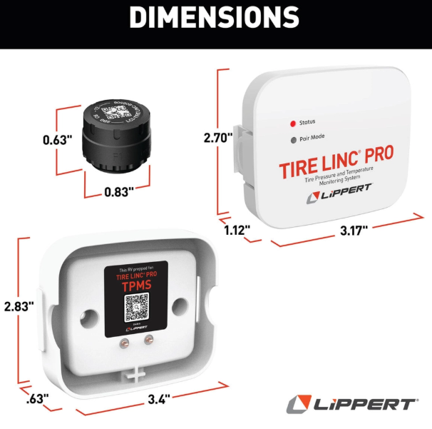 Product of Lippert Components 2024115889 Tire Pressure Monitoring System - Tpms