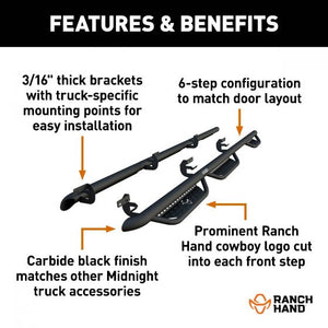 Product of Ranch Hand Mrsd101c6b6s Nerf Bar - Truck Wheel To Wheel
