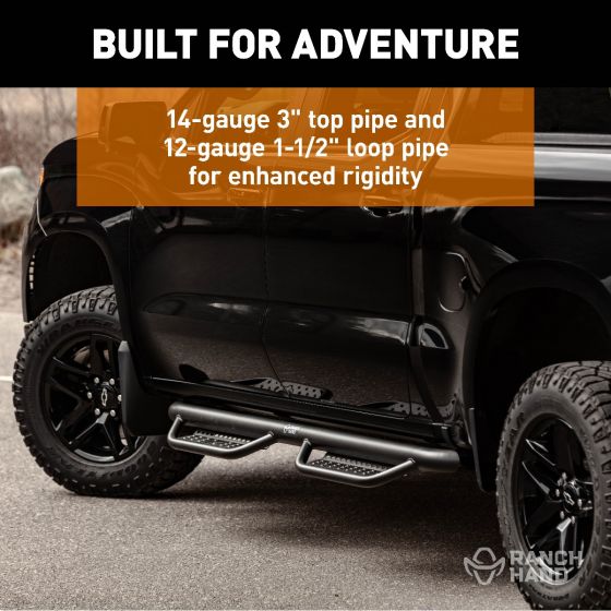 Product of Ranch Hand Mrsd101c6b6s Nerf Bar - Truck Wheel To Wheel