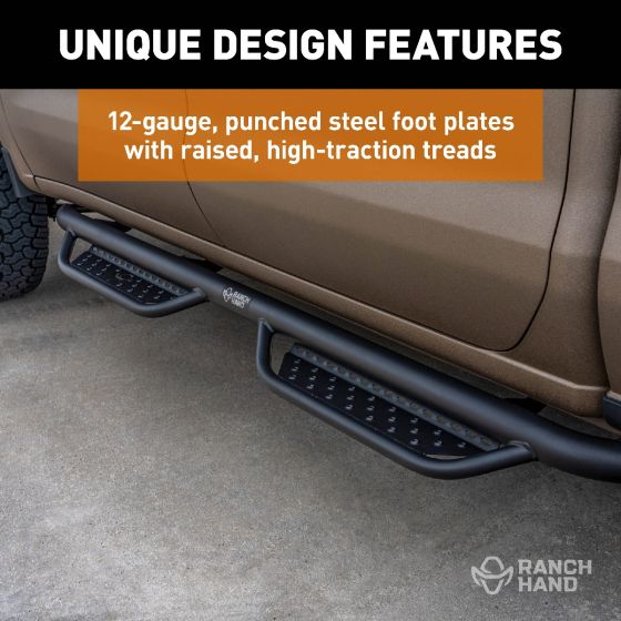 Product of Ranch Hand Mrsd101c8b6s Nerf Bar - Truck Wheel To Wheel