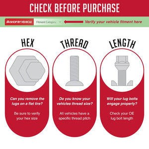 Product of Coyote Wheel Accessories 63k558-28blk Lug Nut