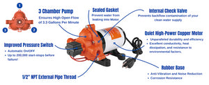 Product of Seaflo Sfdpa1-033-045-33 Fresh Water Pump