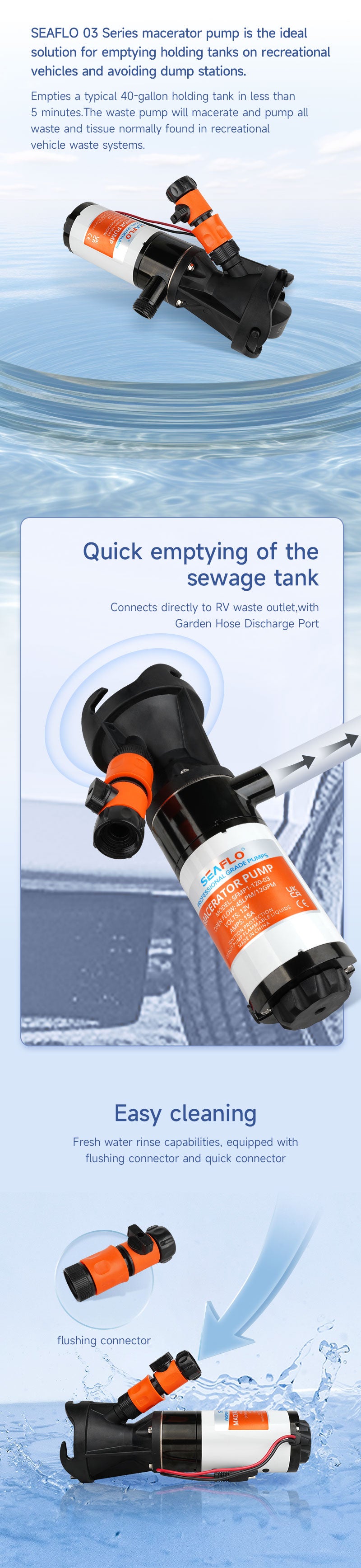 Product of Seaflo Sfmp1-120-03 Macerator Pump