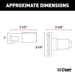 Product of Curt 58671 Trailer Wiring Connector