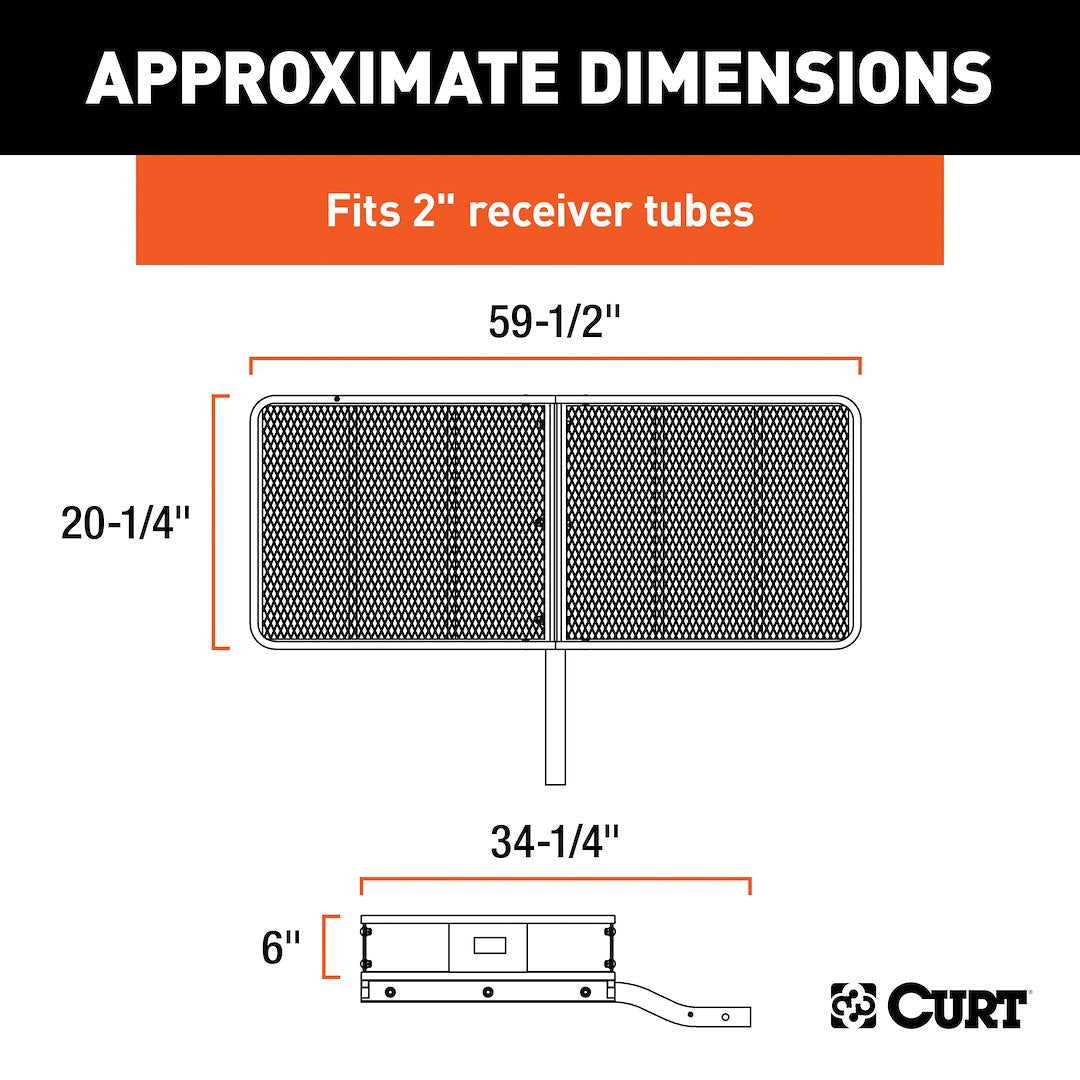 Product of Curt 18150 Trailer Hitch Cargo Carrier