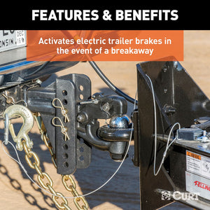 Product of Curt 52044 Trailer Breakaway System Kit