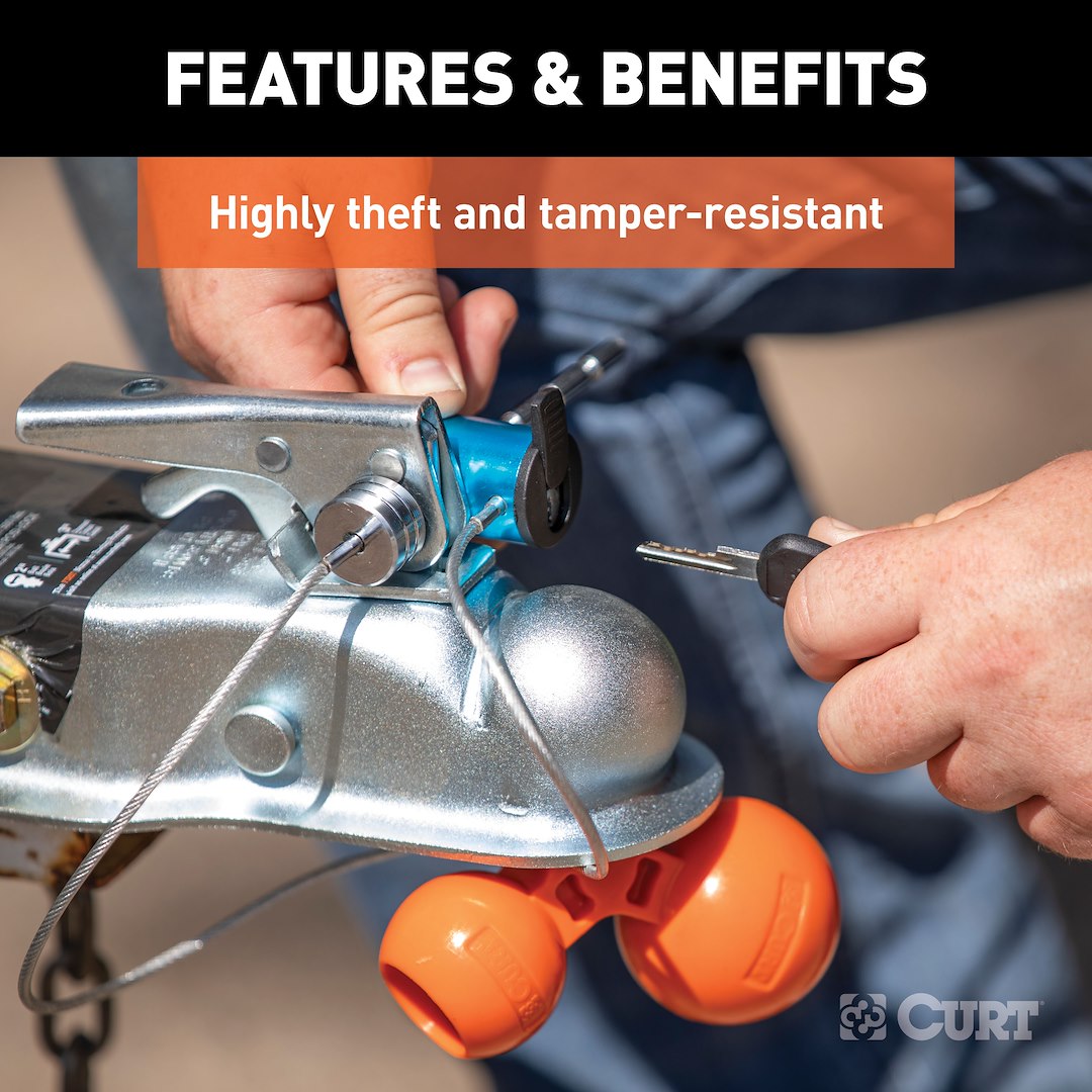 Product of Curt 23082 Trailer Coupler Lock