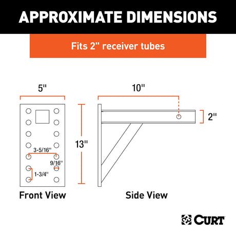 Product of Curt 48341 Pintle Hook Mounting Plate
