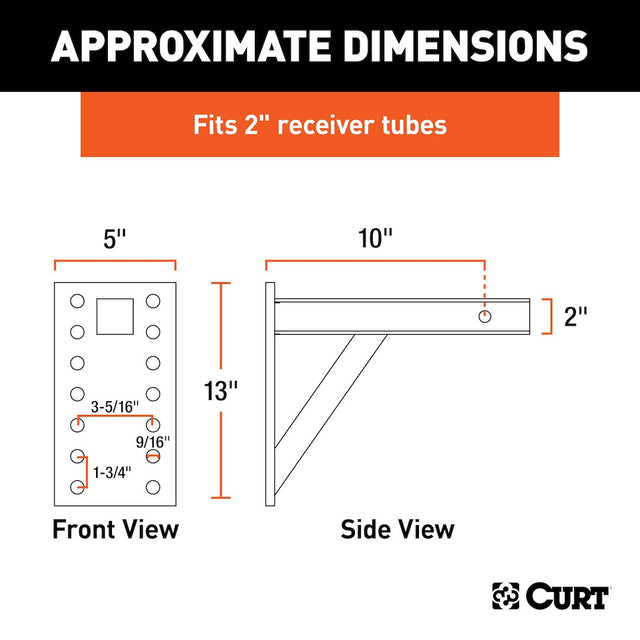 Product of Curt 48341 Pintle Hook Mounting Plate