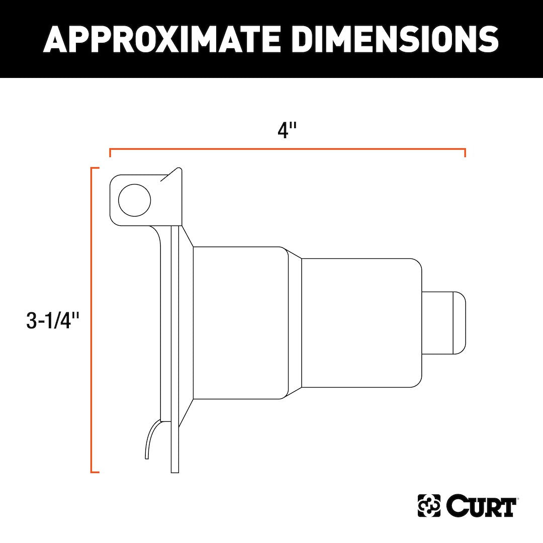 Product of Curt 58220 Trailer Wiring Connector