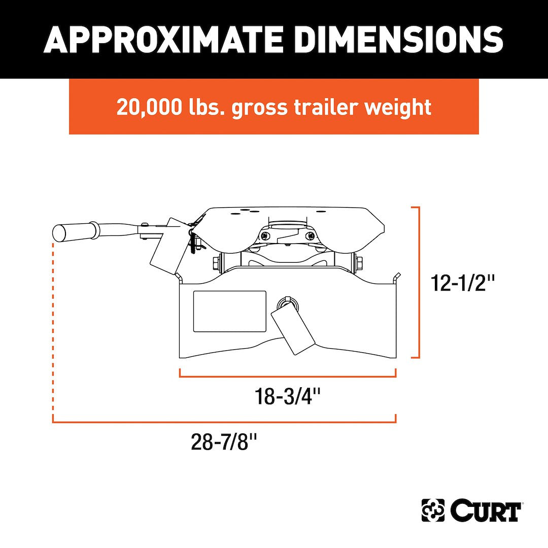 Product of Curt 16540 Fifth Wheel Trailer Hitch Head