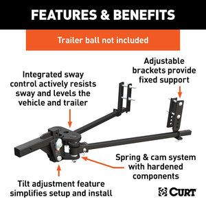 Product of Curt 17499 Weight Distribution Hitch