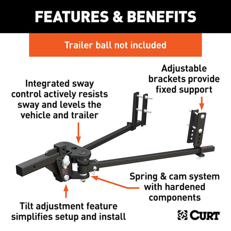 Product of Curt 17499 Weight Distribution Hitch