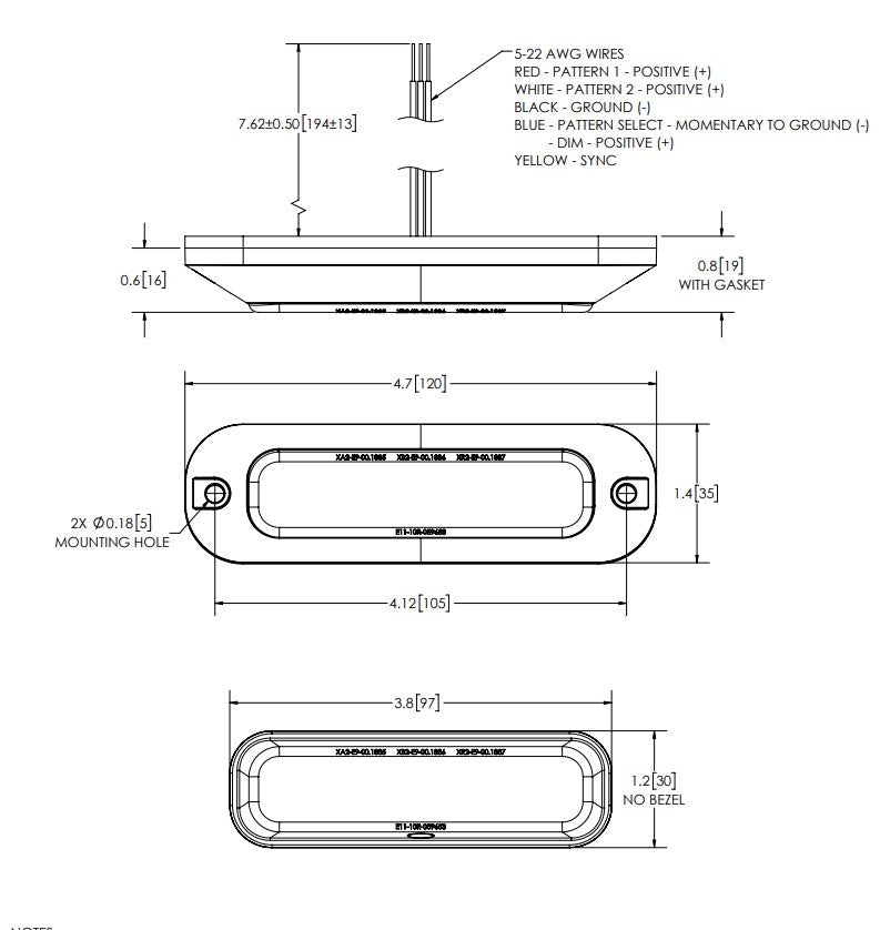 Product of Ecco Electronic Ed3704a Warning Light