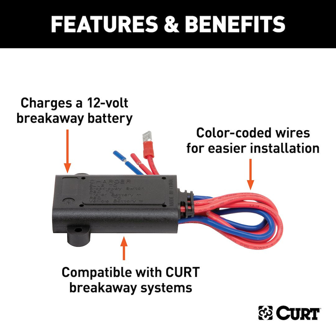 Product of Curt 52025 Trailer Breakaway System Battery Charger