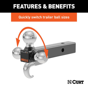 Product of Curt 45675 Trailer Hitch Ball Mount