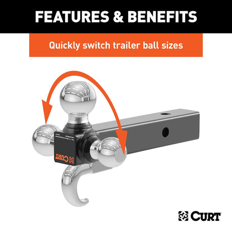 Product of Curt 45675 Trailer Hitch Ball Mount