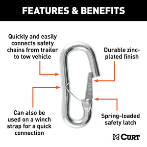 Product of Curt 81281 Trailer Safety Chain Hook