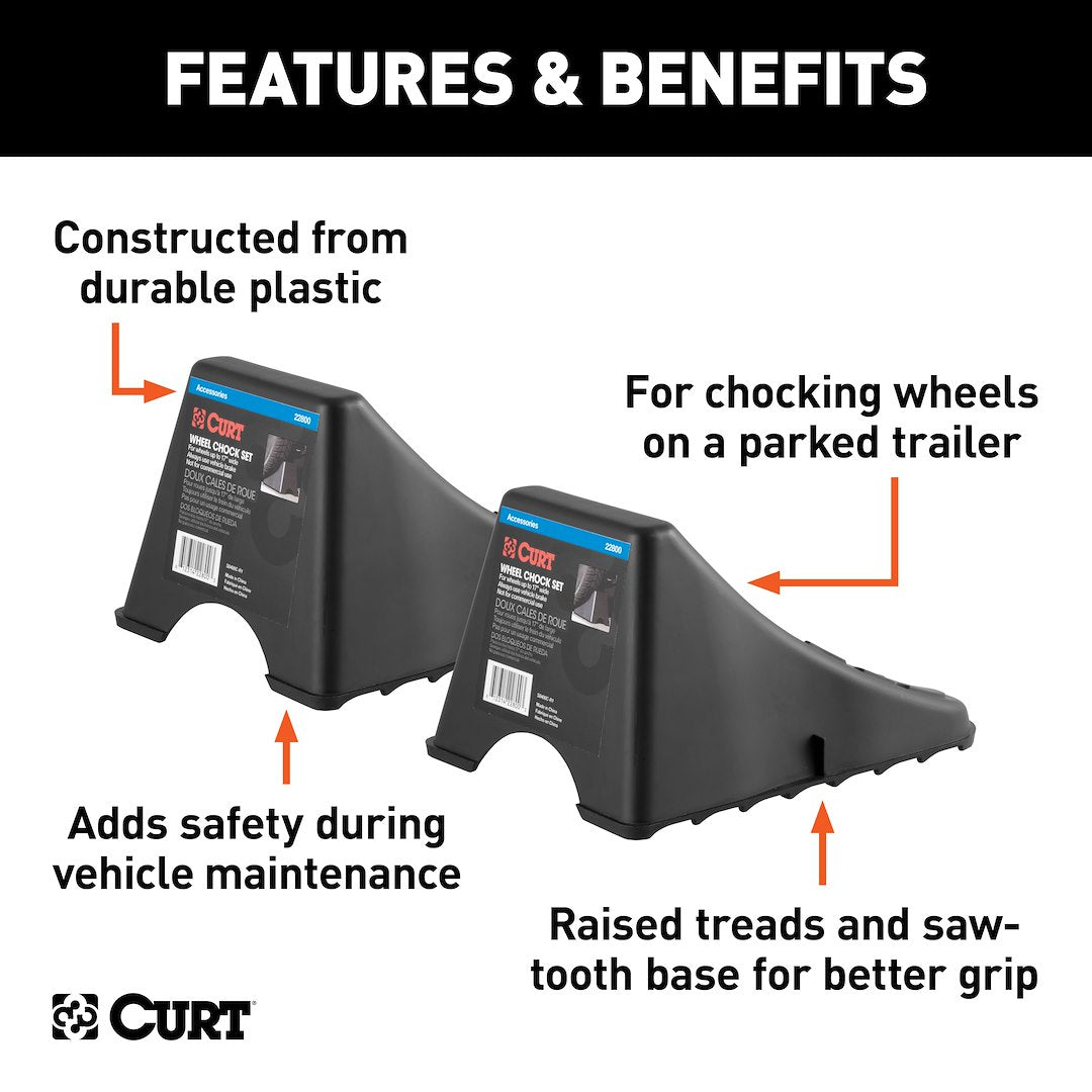 Product of Curt 22800 Wheel Chock