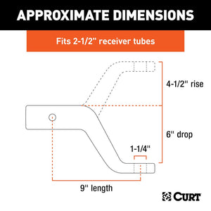 Product of Curt 45459 Trailer Hitch Ball Mount