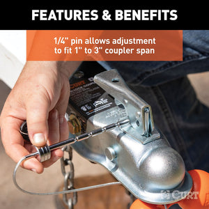 Product of Curt 23082 Trailer Coupler Lock