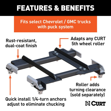 Product of Curt 16023 Fifth Wheel Trailer Hitch Adapter Plate