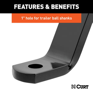 Product of Curt 45112 Trailer Hitch Ball Mount