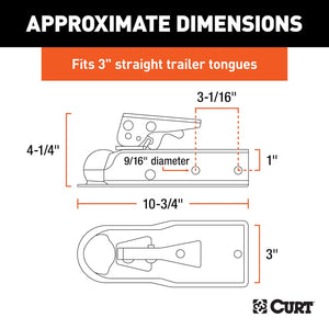 Product of Curt 25138 Trailer Coupler