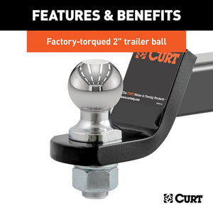Product of Curt 45036 Trailer Hitch Ball Mount