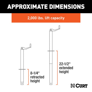 Product of Curt 28200 Trailer Tongue Jack